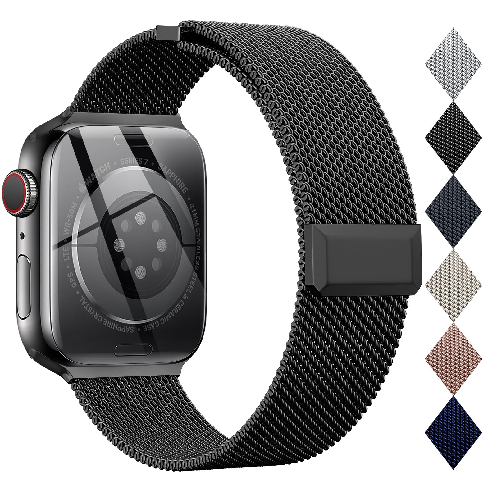 Black Series10 46mm/Ultra2 49mm/45mm/44mm Best apple watch bands in use, Apple watch band , Applewatchbands.us