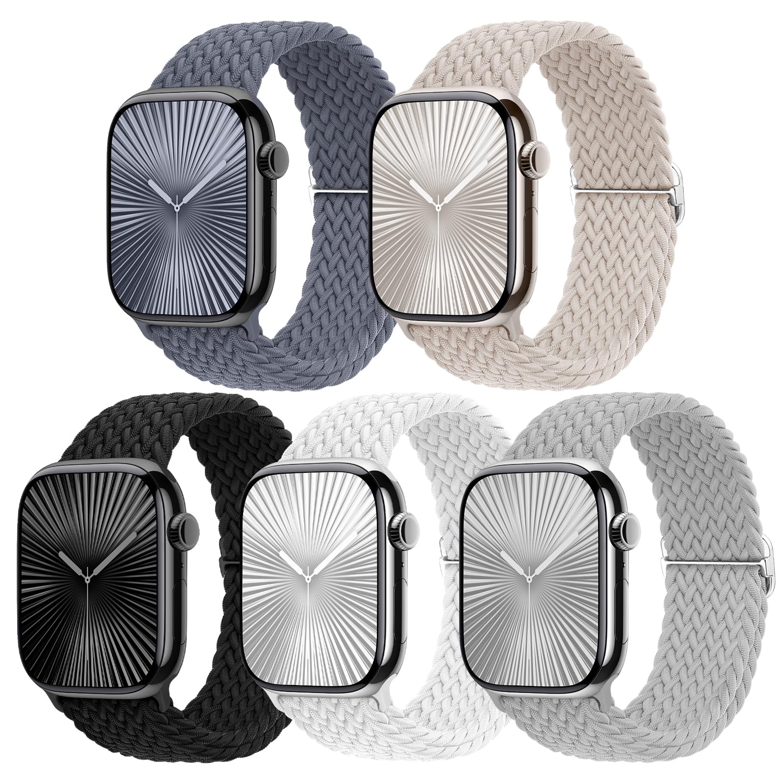 Black/White/Gray/Starlight-Silver/Blue Gray 38MM/40MM /41MM/42MM(Series 10) Best apple watch bands in use, Apple watch band , Applewatchbands.us