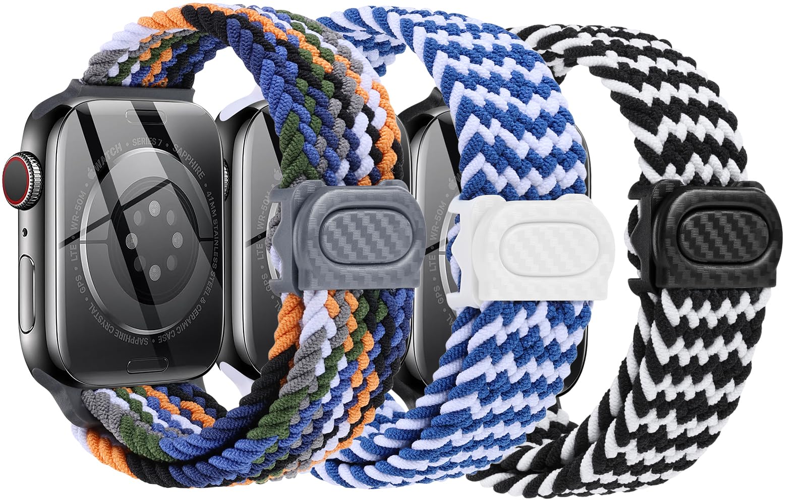 Denim+Black&White Wavy+Blue&White Wavy 42/44/45/49mm Best apple watch bands in use, Apple watch band , Applewatchbands.us