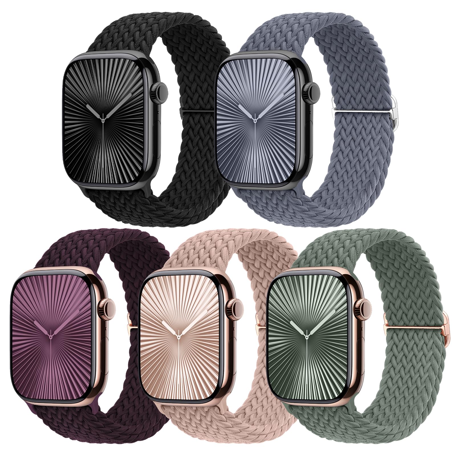 Olive Green/Blue Gray/Cherry/Black/Deep Pink 49MM/46MM/45MM/44MM/42MM(Series 3 2 1) Best apple watch bands in use, Apple watch band , Applewatchbands.us