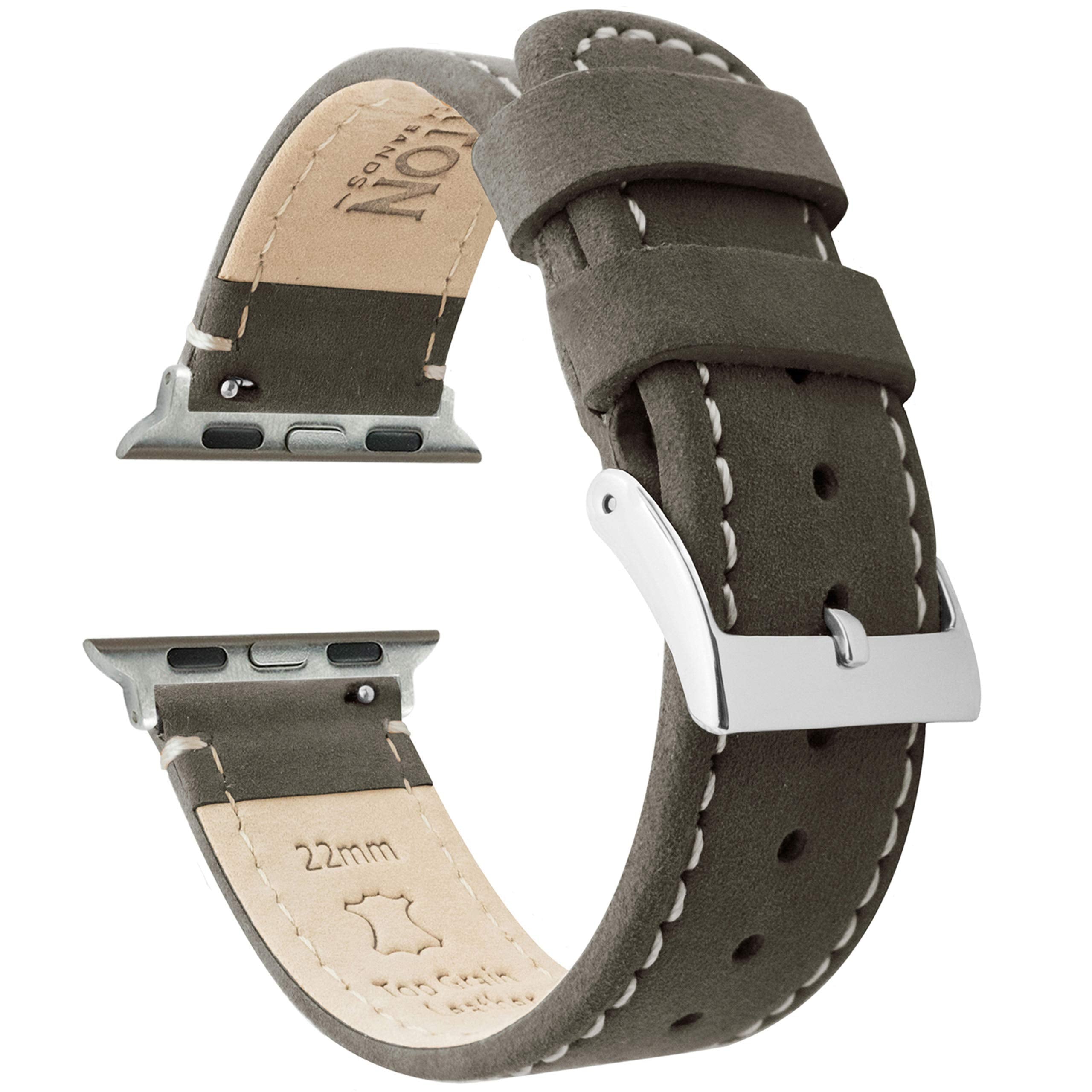 Navy Blue Leather / White Stitching Small Apple Watch (38mm/40mm/41mm) Best apple watch bands in use, Apple watch band , Applewatchbands.us