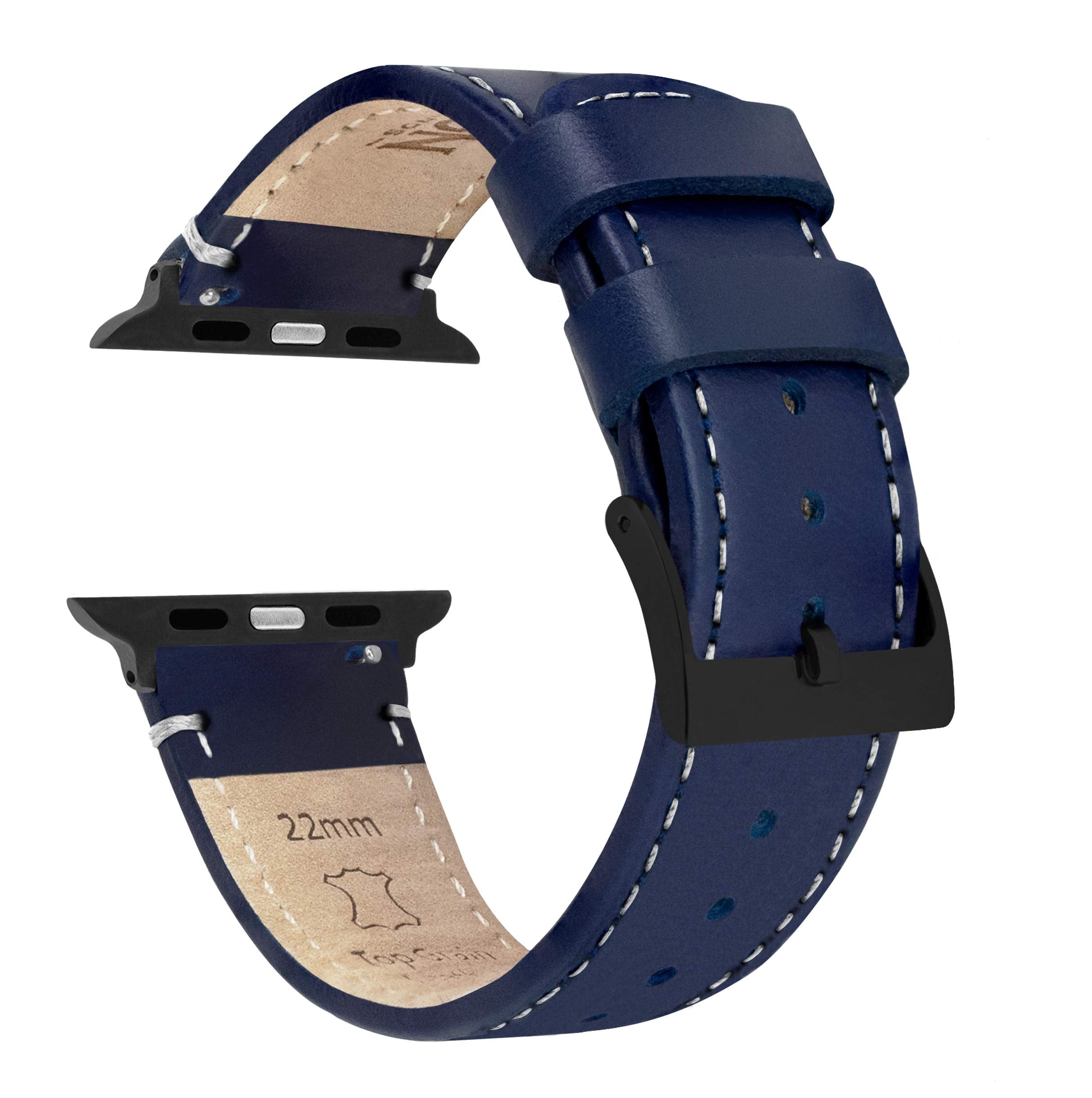 Caramel Tan Leather & Stitching (Black Hardware) Small Apple Watch (38mm/40mm/41mm) Best apple watch bands in use, Apple watch band , Applewatchbands.us