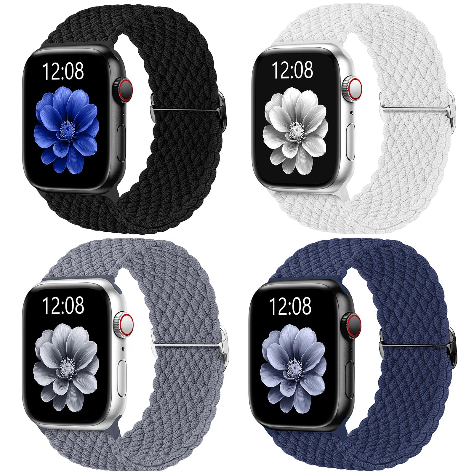 Navy Blue/Black/White/Blue Gray 44mm/45mm/46mm/49mm/42mm(Series 3 2 1) Best apple watch bands in use, Apple watch band , Applewatchbands.us