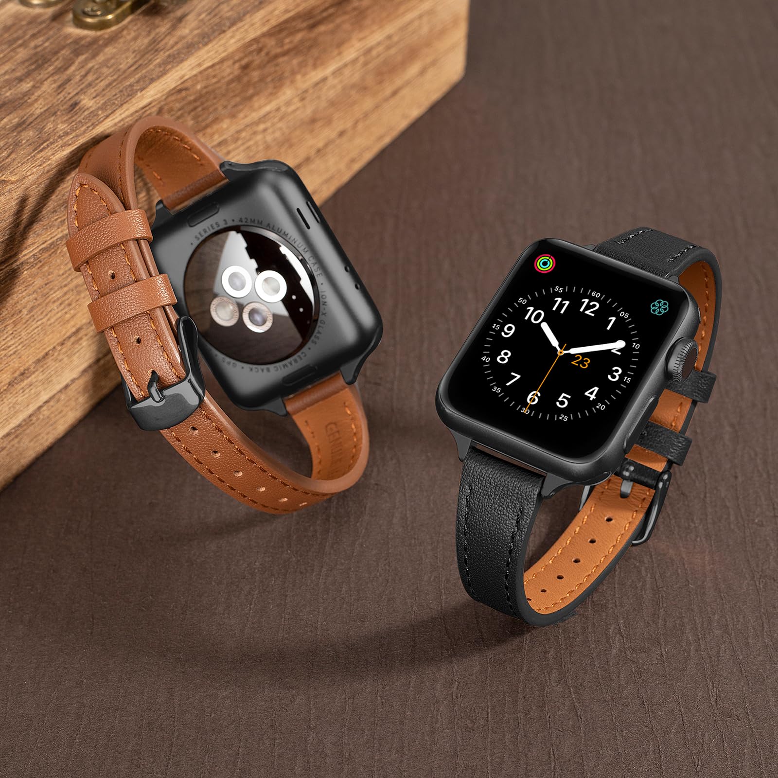 Brown/Pink for Black 44mm/45mm/46mm/49mm/42mm(Series 3 2 1) Best apple watch bands in use, Apple watch band , Applewatchbands.us