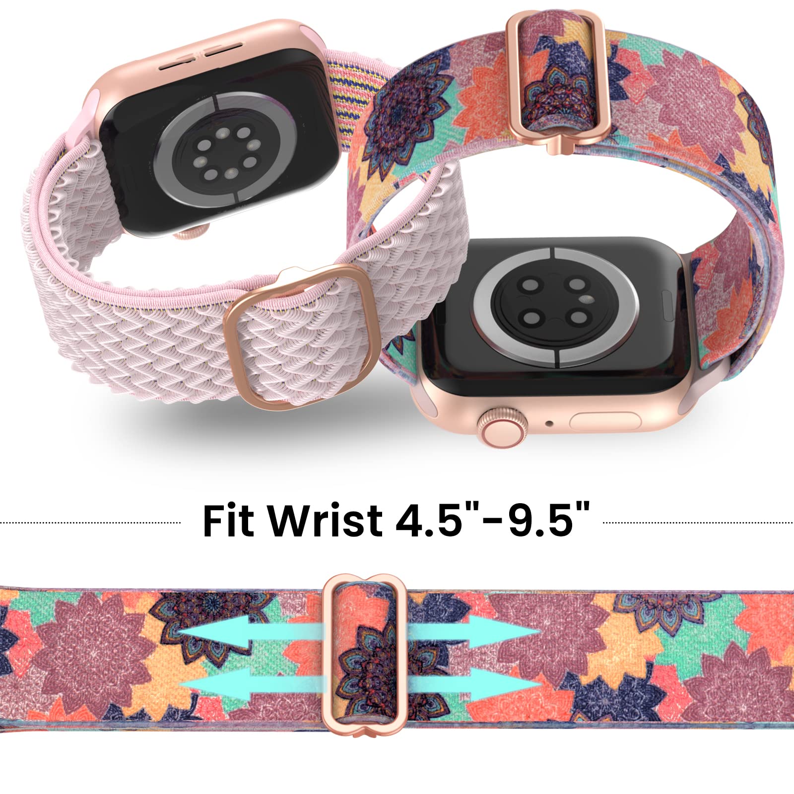 Nude Pink/Starlight/Black Leopard 42mm(Series 3)/44mm/45mm/46mm/49mm Best apple watch bands in use, Apple watch band , Applewatchbands.us