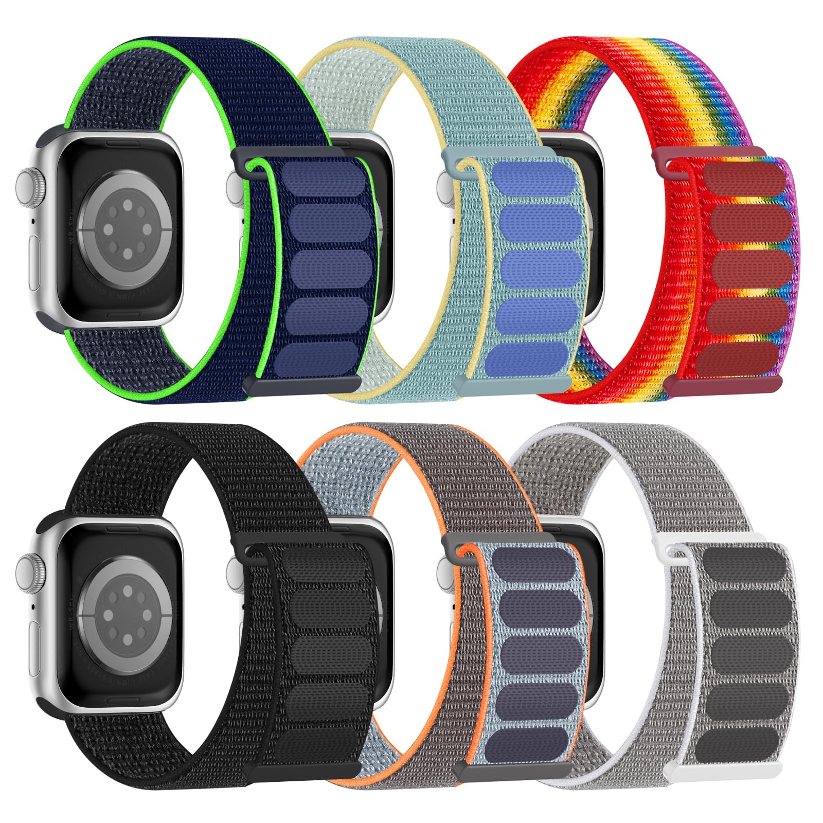 Bright Pink/Bright White/Bright Orange/Bright Green/ Light Pink/Light Cyan 42mm(Series 3)/44/45/46/49mm Best apple watch bands in use, Apple watch band , Applewatchbands.us