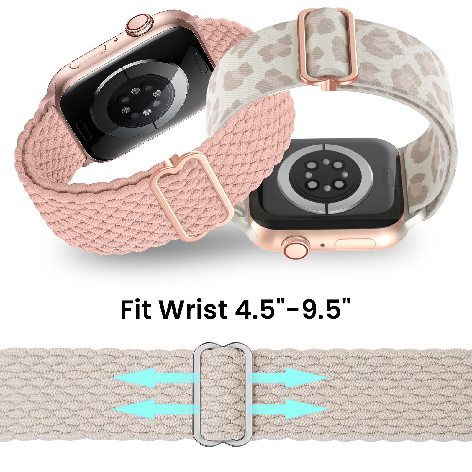 Nude Pink/Starlight/Beige Leopard 38mm/40mm/41mm/42mm(Series 10) Best apple watch bands in use, Apple watch band , Applewatchbands.us