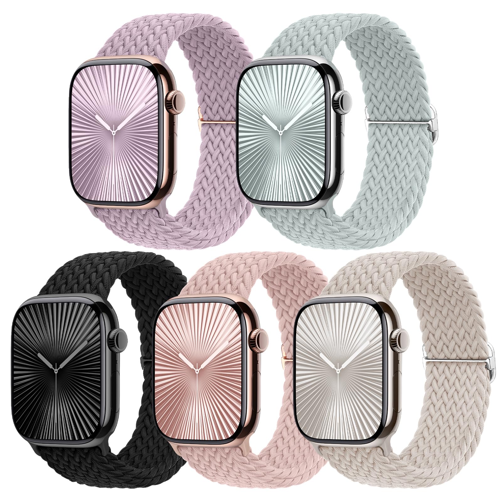 Starlight-Silver/Series8-Succulent/Light Purple/Pink Sand/Black 49MM/46MM/45MM/44MM/42MM(Series 3 2 1) Best apple watch bands in use, Apple watch band , Applewatchbands.us