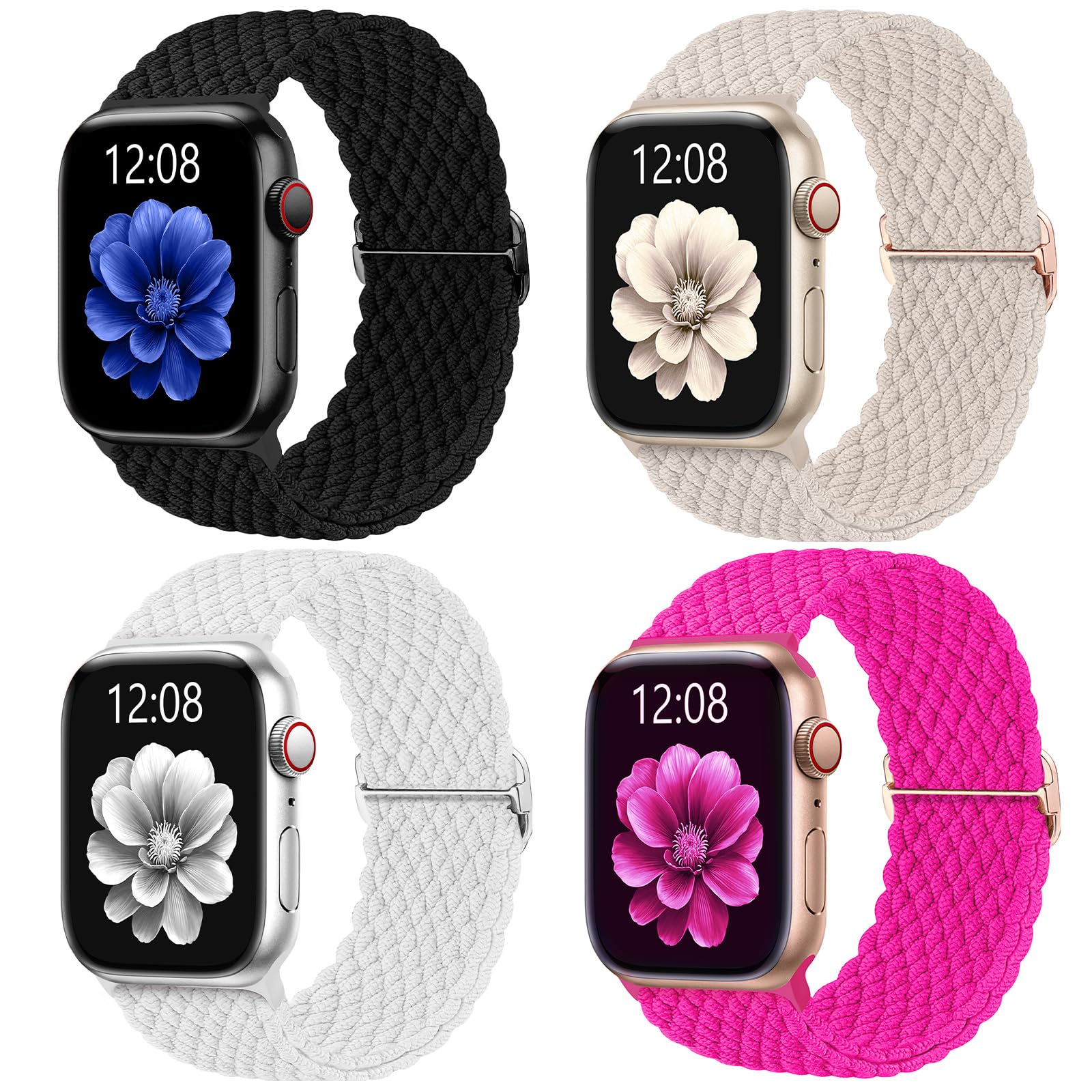 Black/Pink Sand/White/Starlight 44mm/45mm/46mm/49mm/42mm(Series 3 2 1) Best apple watch bands in use, Apple watch band , Applewatchbands.us