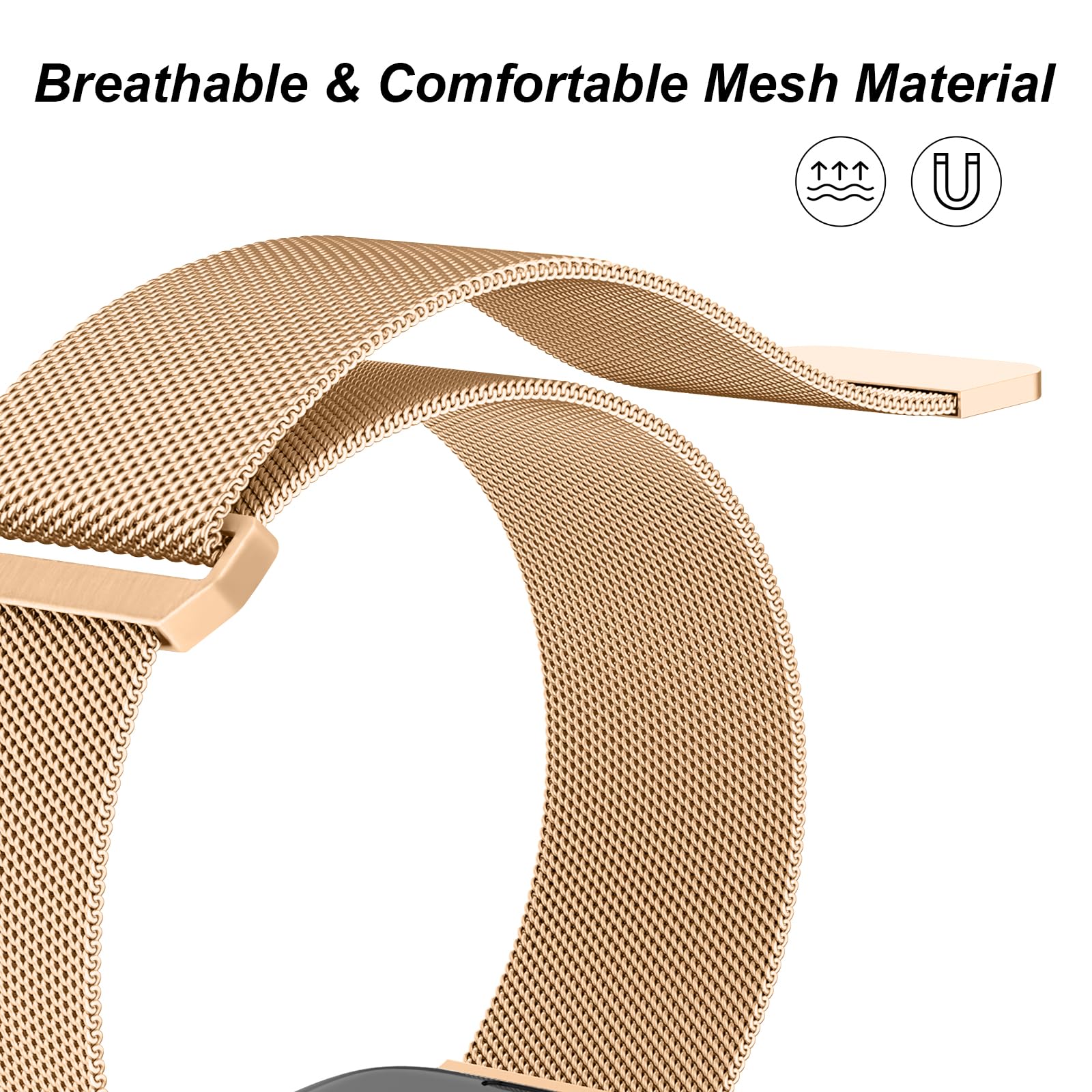 Champagne Gold 38mm/40mm/41mm Best apple watch bands in use, Apple watch band , Applewatchbands.us