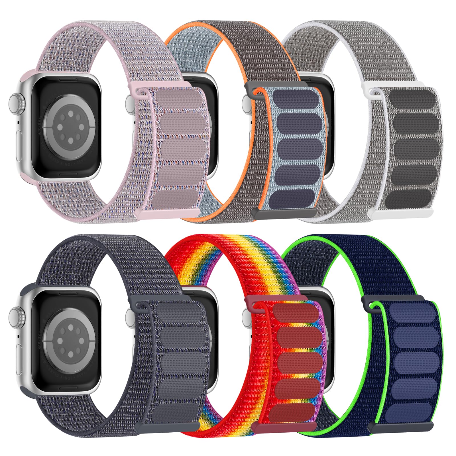 Grey/Sea Shell/Pink Sand/Fresh Orange/Lime/Rainbow 38/40/41mm/42mm(Series 10) Best apple watch bands in use, Apple watch band , Applewatchbands.us