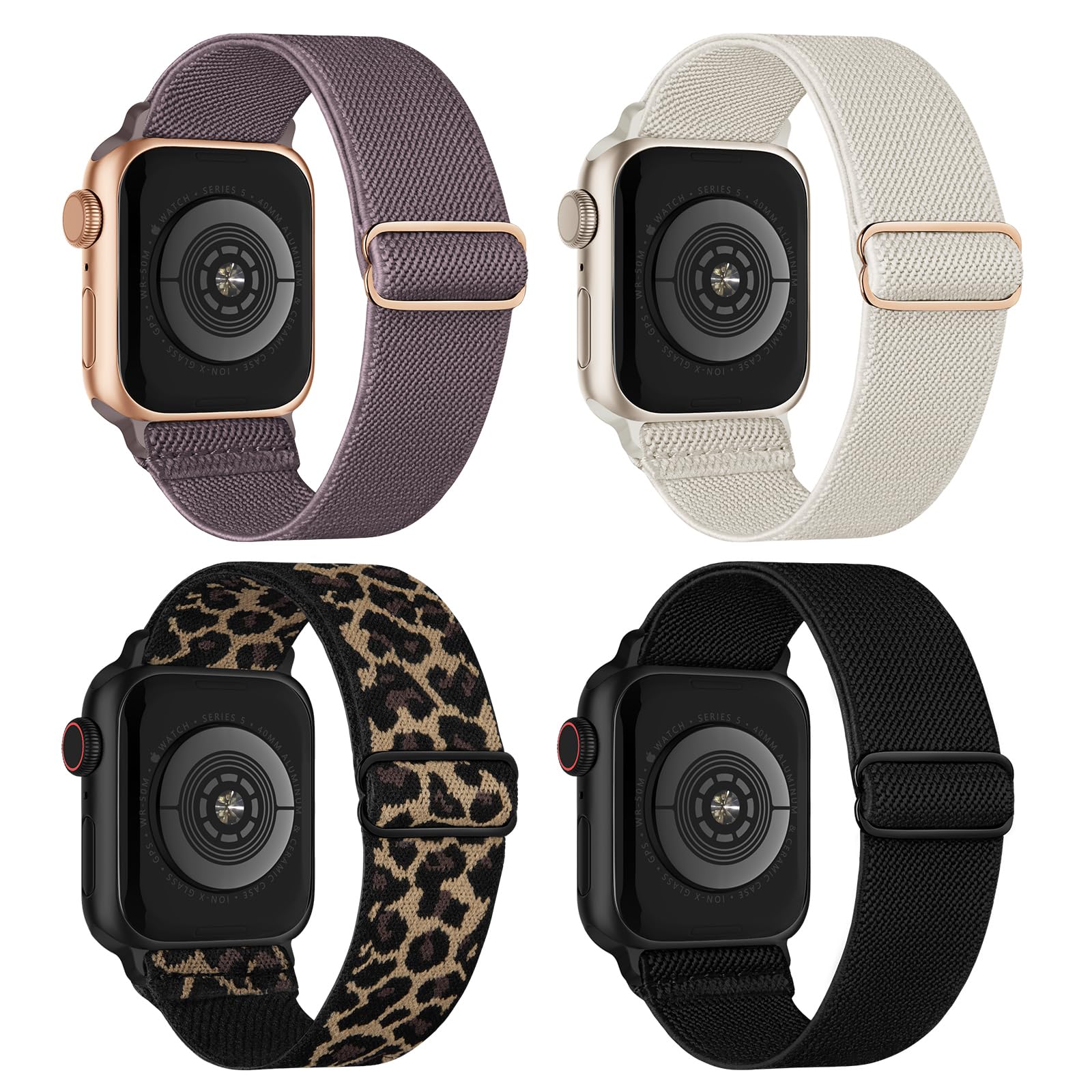 Black/SmokePurple/MilkTea/Cactus 42mm(Series 3)/44mm/45mm/46mm/49mm Best apple watch bands in use, Apple watch band , Applewatchbands.us