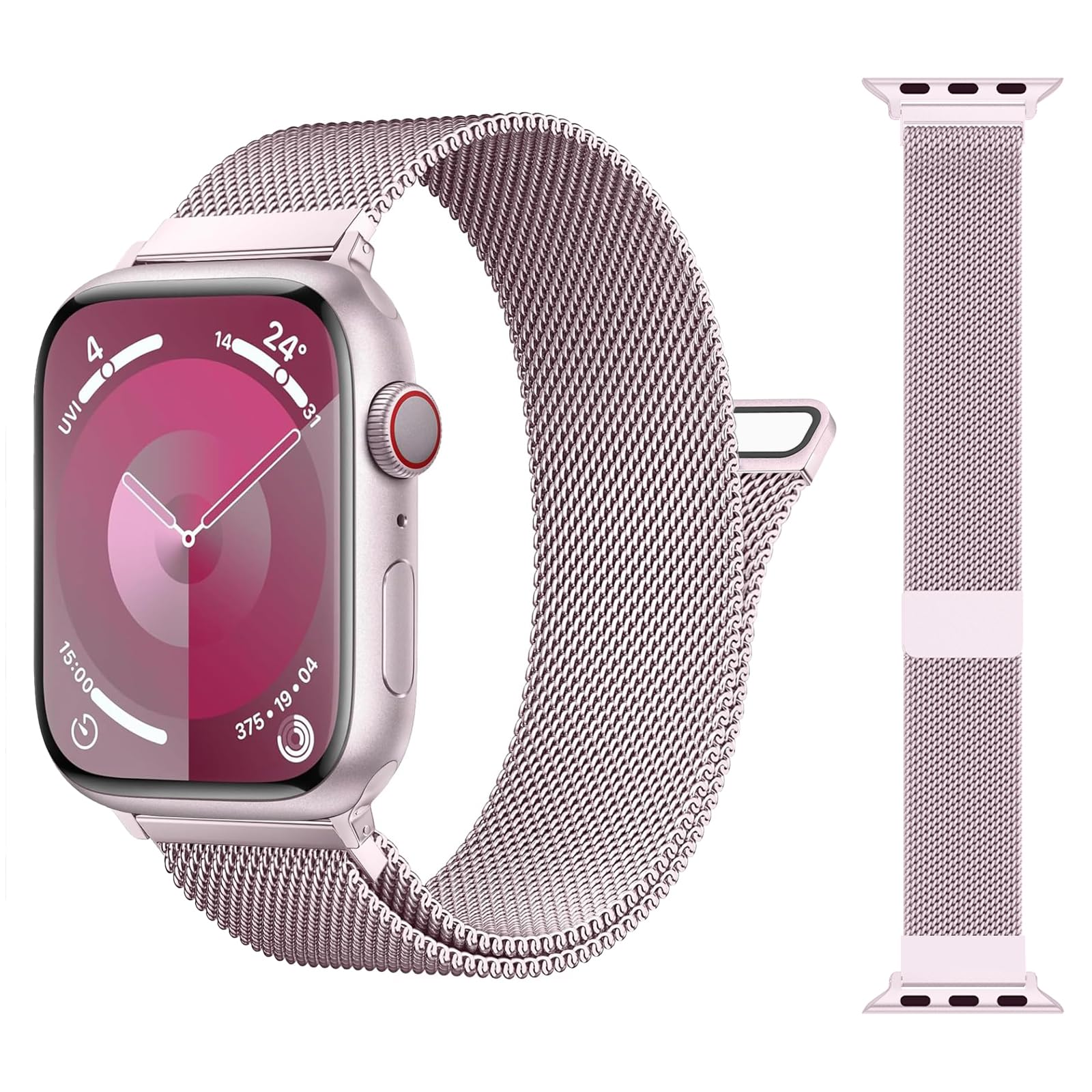 Pink 38mm/40mm/41mm/42mm(2024 Series10) Best apple watch bands in use, Apple watch band , Applewatchbands.us