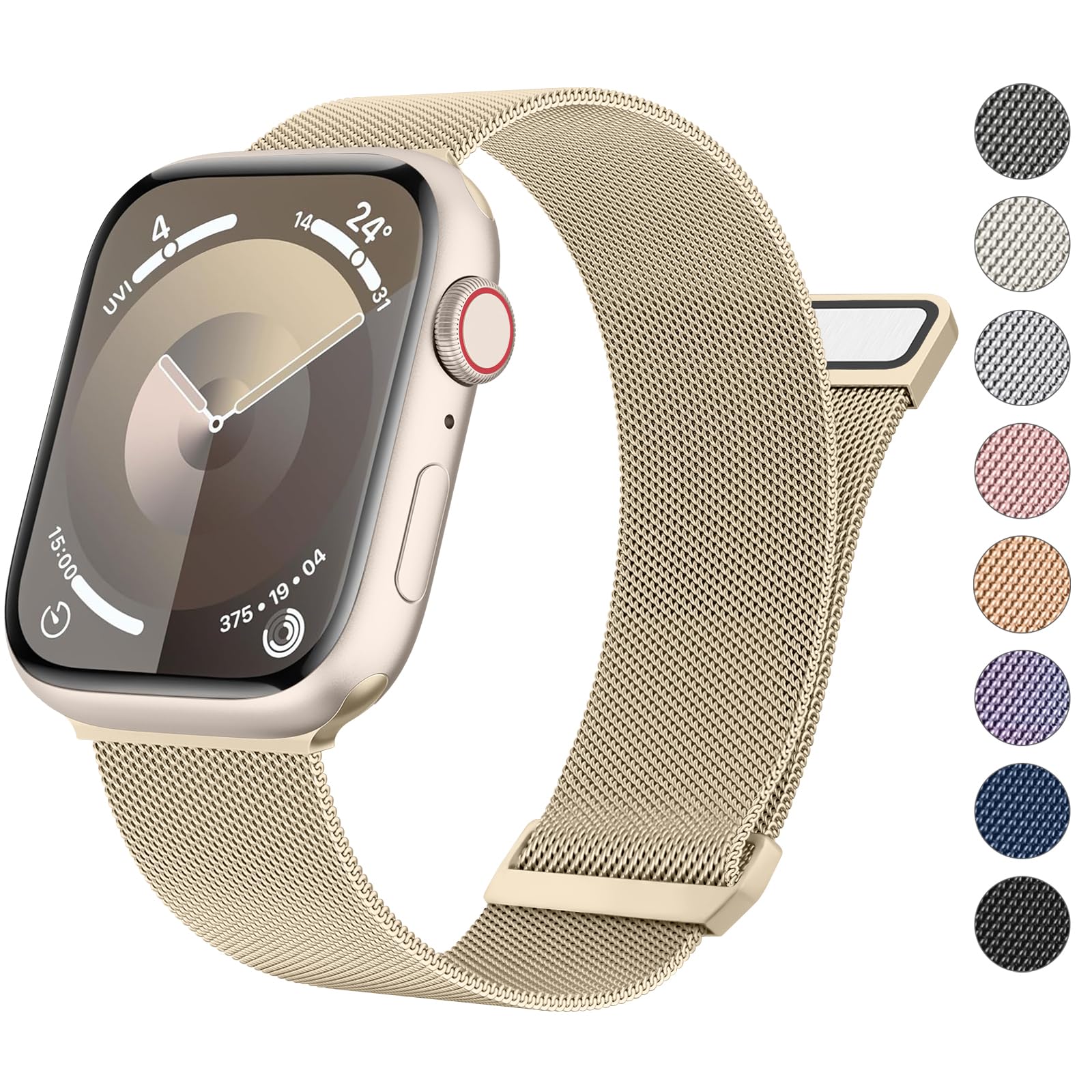 Champagne Gold 42mm/44mm/45mm/49mm Best apple watch bands in use, Apple watch band , Applewatchbands.us