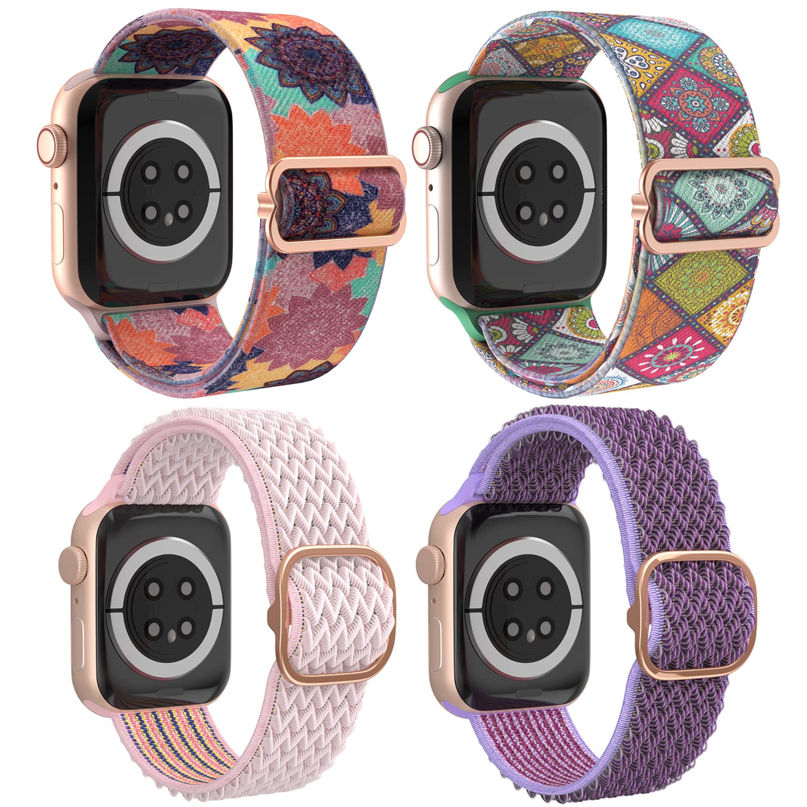 Nude Pink/Starlight/Light Blue Leopard 42mm(Series 3)/44mm/45mm/46mm/49mm Best apple watch bands in use, Apple watch band , Applewatchbands.us