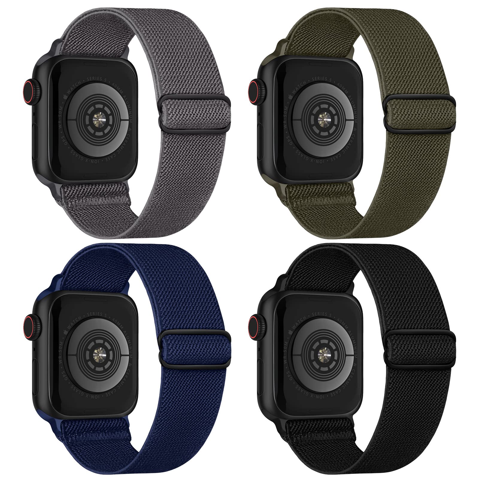 Black/Grey/ArmyGreen/MidnightBlue 38mm/40mm/41mm/42mm(Series 10) Best apple watch bands in use, Apple watch band , Applewatchbands.us