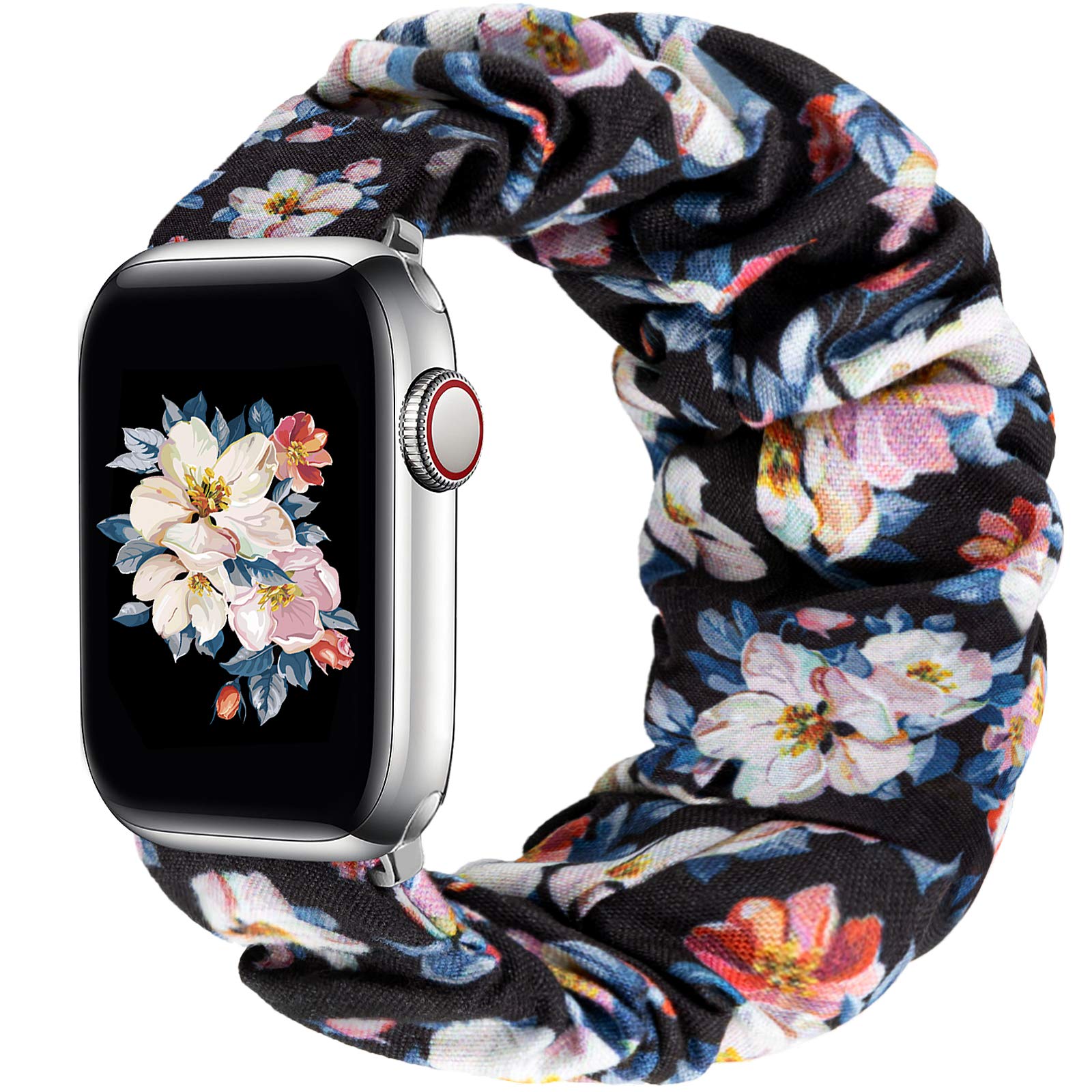 2PC-Leopard + Black Rose 38mm/40mm/41mm-S/M Best apple watch bands in use, Apple watch band , Applewatchbands.us