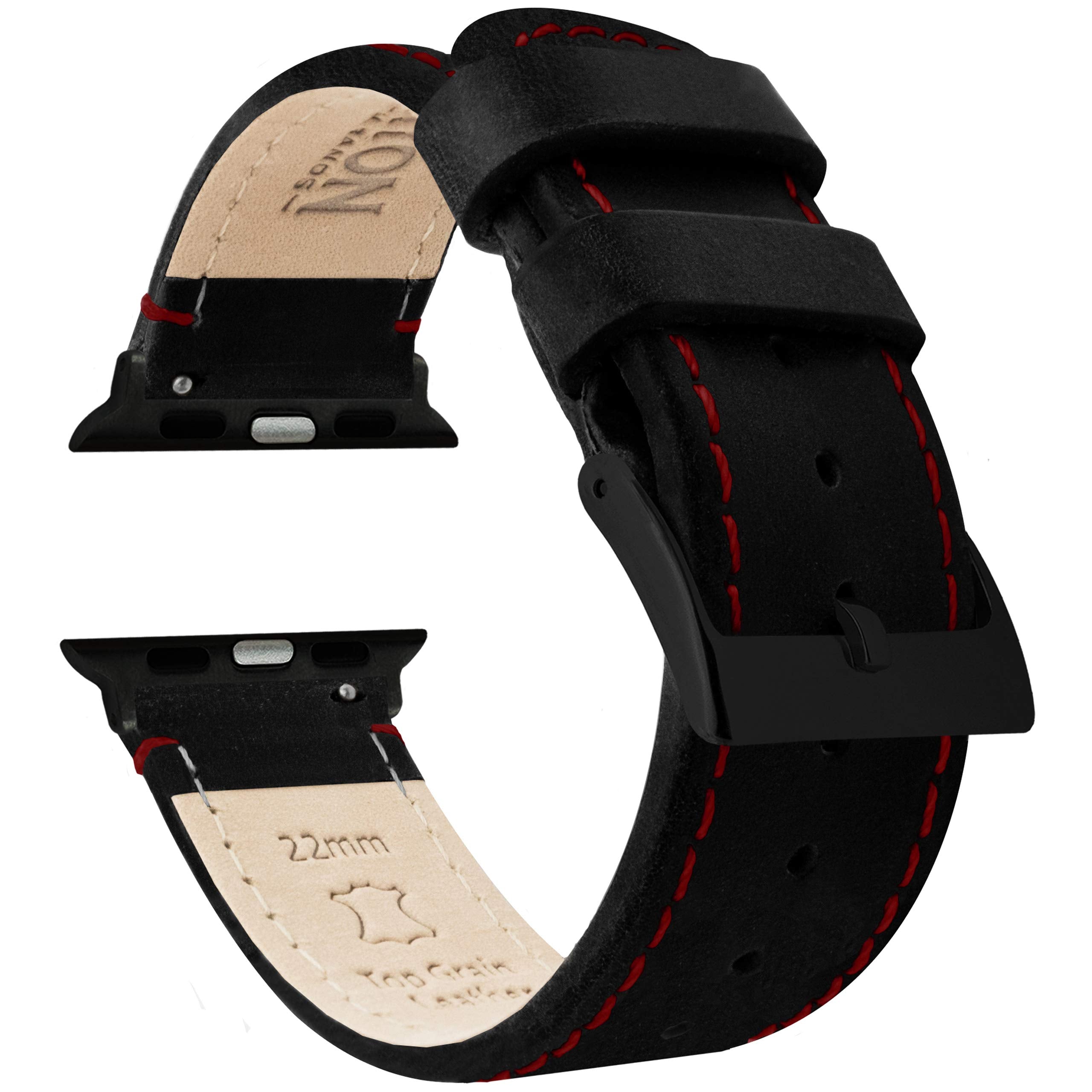 Espresso Leather / Espresso Stitching 20mm Best apple watch bands in use, Apple watch band , Applewatchbands.us