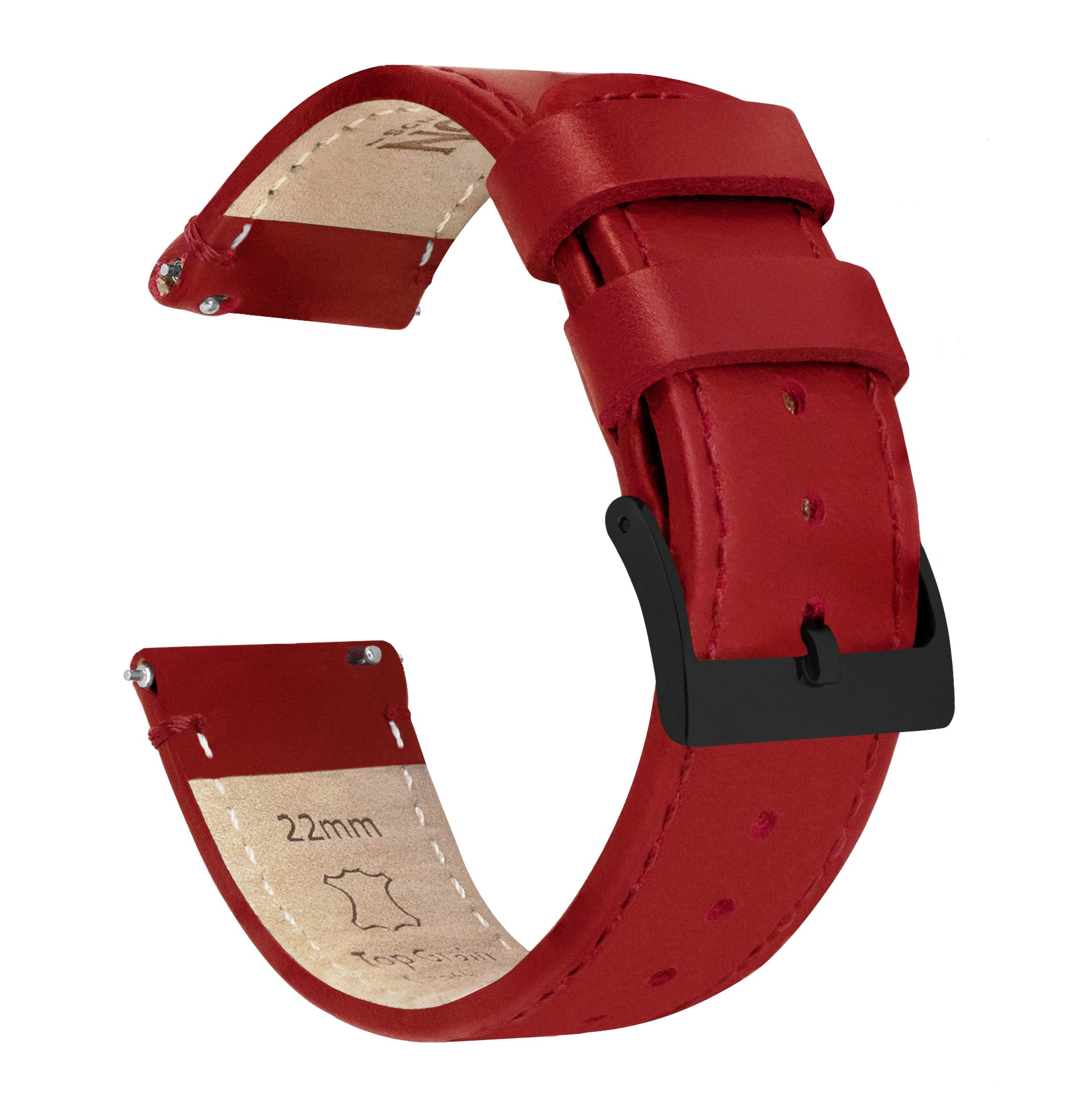 Black Leather / Orange Stitching (Black Hardware) Large Apple Watch (42mm/44mm/45mm/49mm) Best apple watch bands in use, Apple watch band , Applewatchbands.us