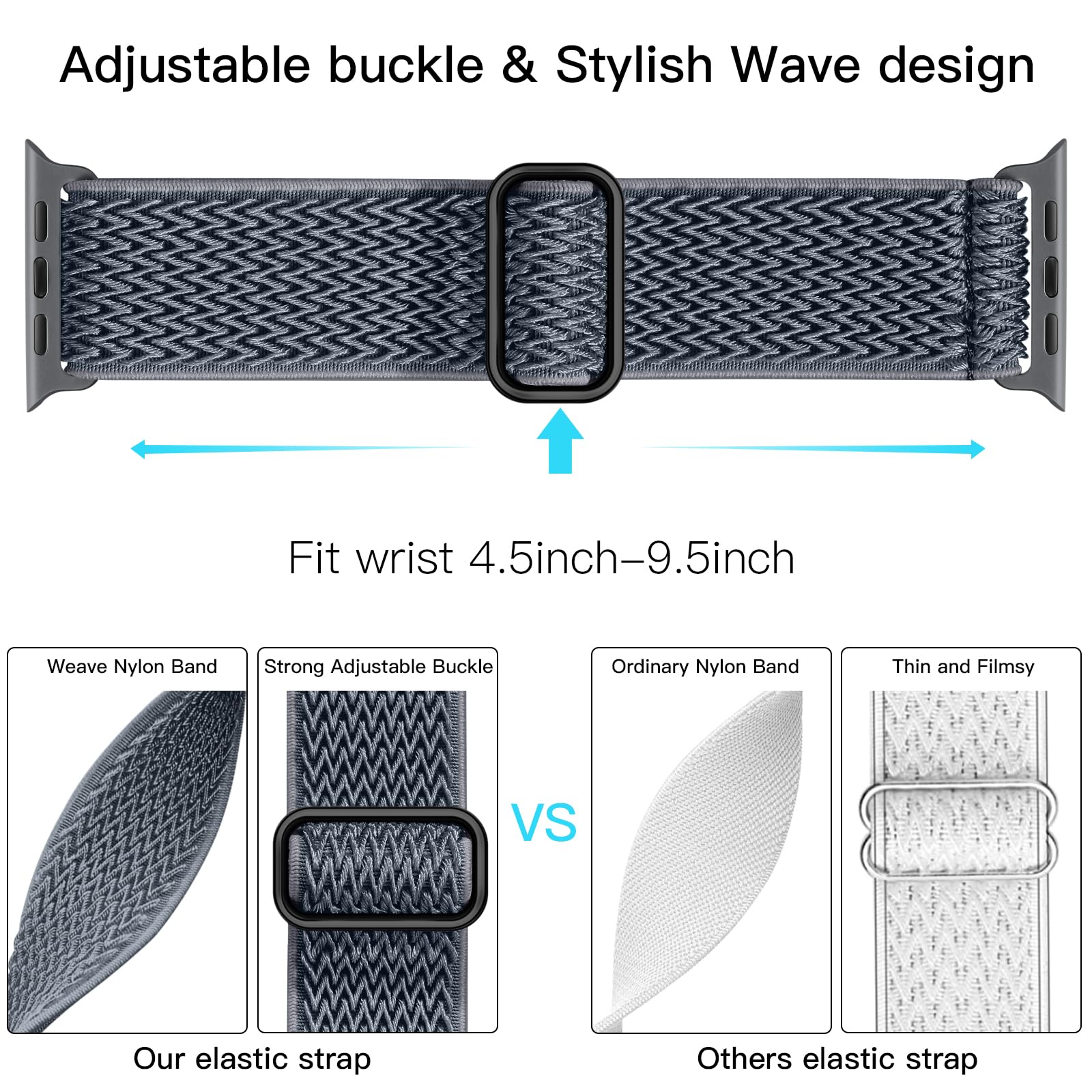 Midnight Blue 42mm/44mm/45mm/49mm Best apple watch bands in use, Apple watch band , Applewatchbands.us