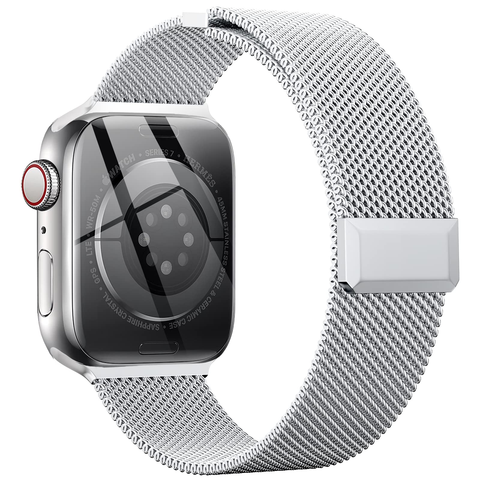 Silver Series10 46mm/Ultra2 49mm/45mm/44mm Best apple watch bands in use, Apple watch band , Applewatchbands.us