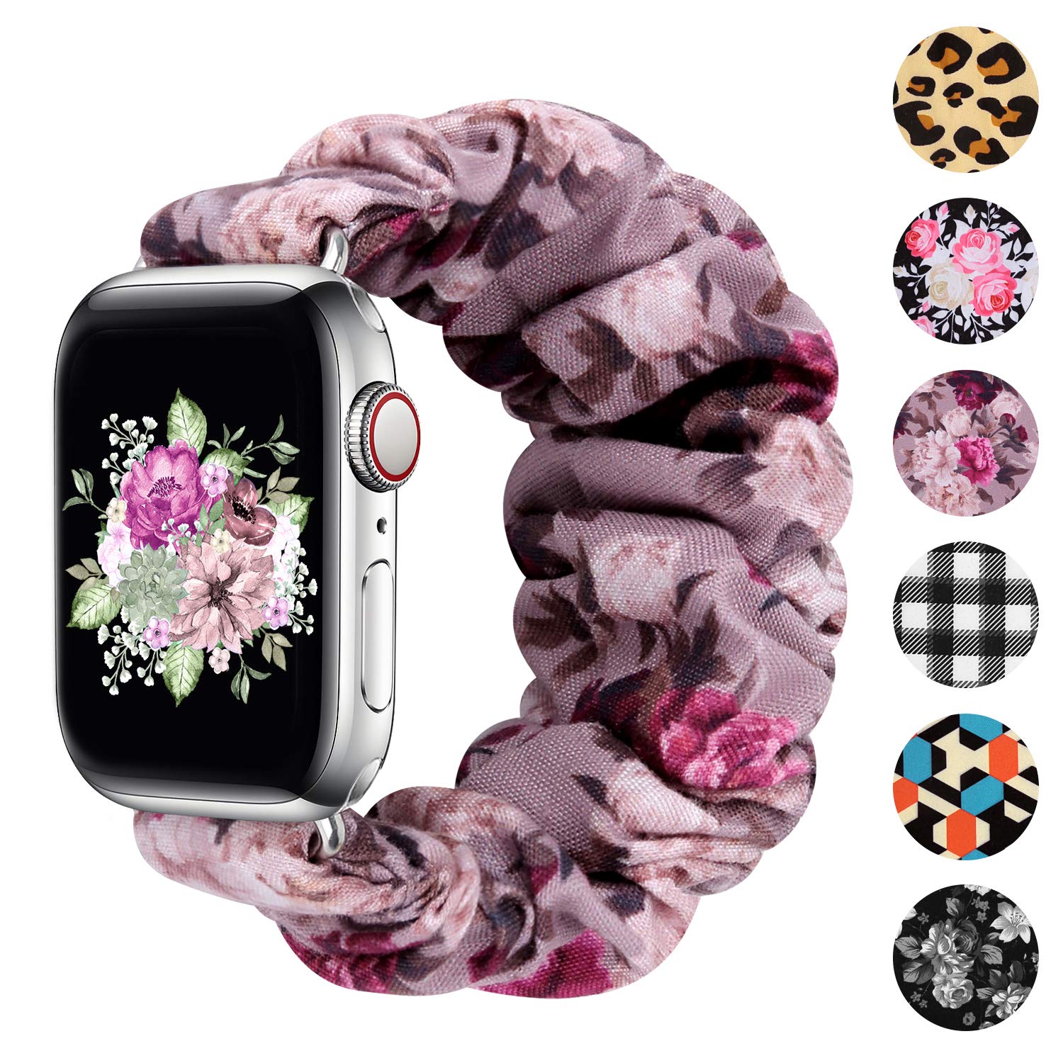 E-Purple Floral 42mm/44mm/45mm-M/L Best apple watch bands in use, Apple watch band , Applewatchbands.us