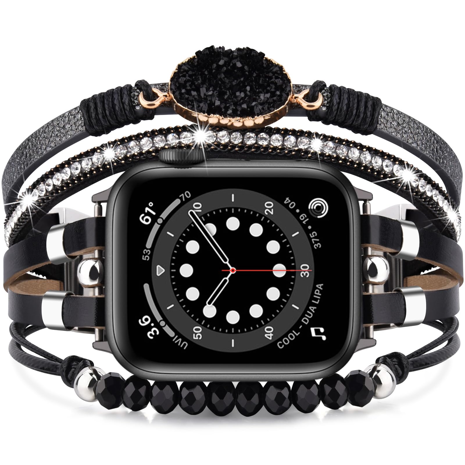 Black 42mm/44mm/45mm/46mm(Series 10) Best apple watch bands in use, Apple watch band , Applewatchbands.us