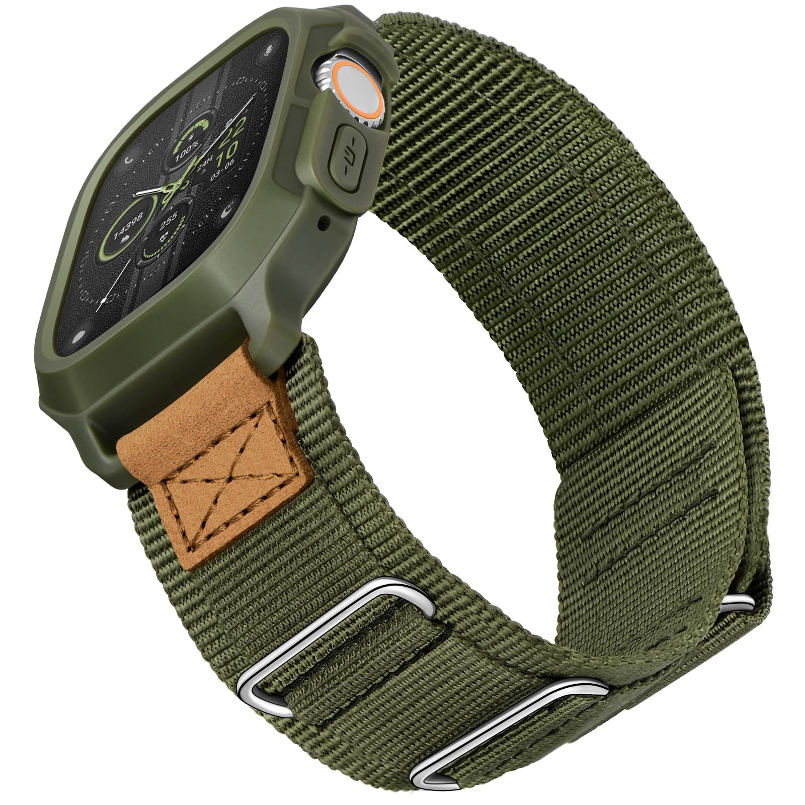 Army green 49mm Best apple watch bands in use, Apple watch band , Applewatchbands.us