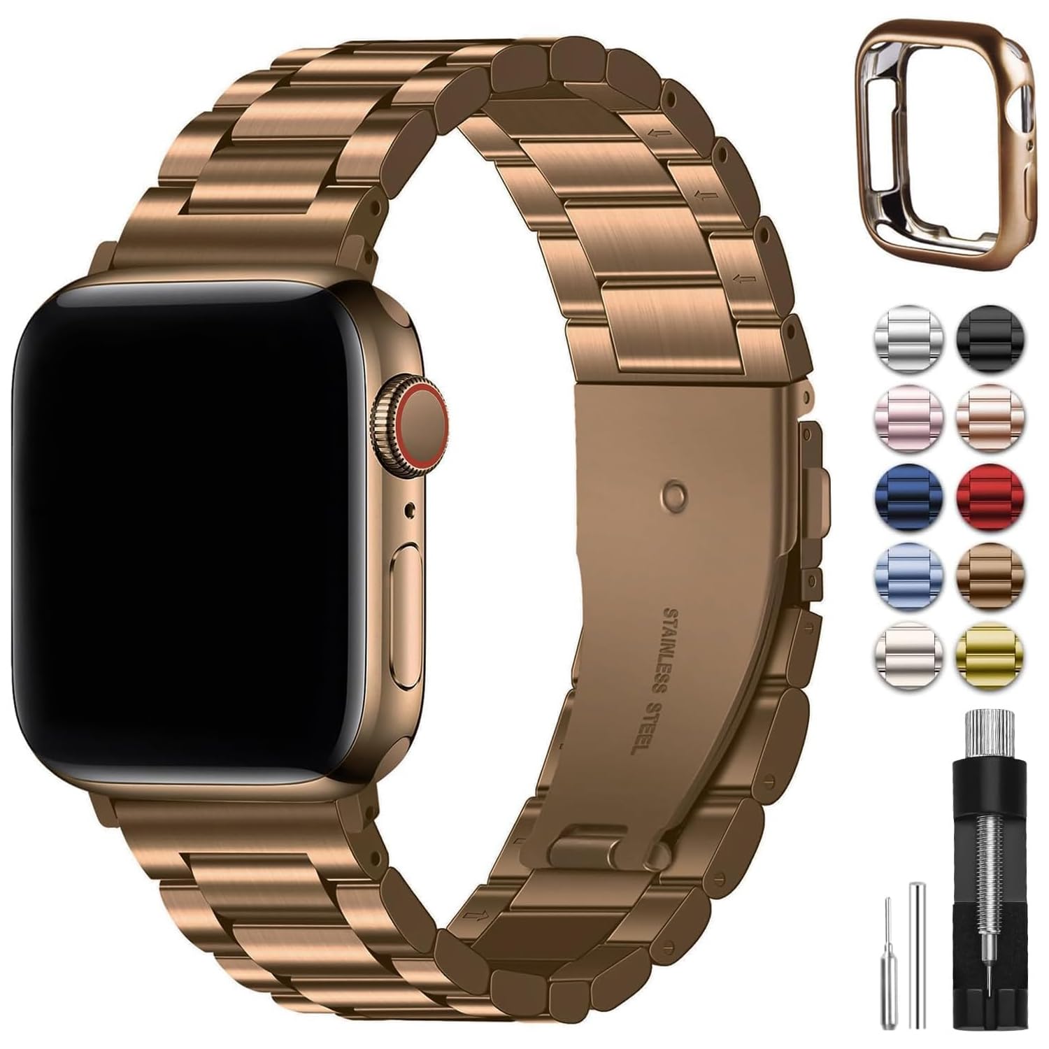 42mm 44mm 45mm Golden Best apple watch bands in use, Apple watch band , Applewatchbands.us