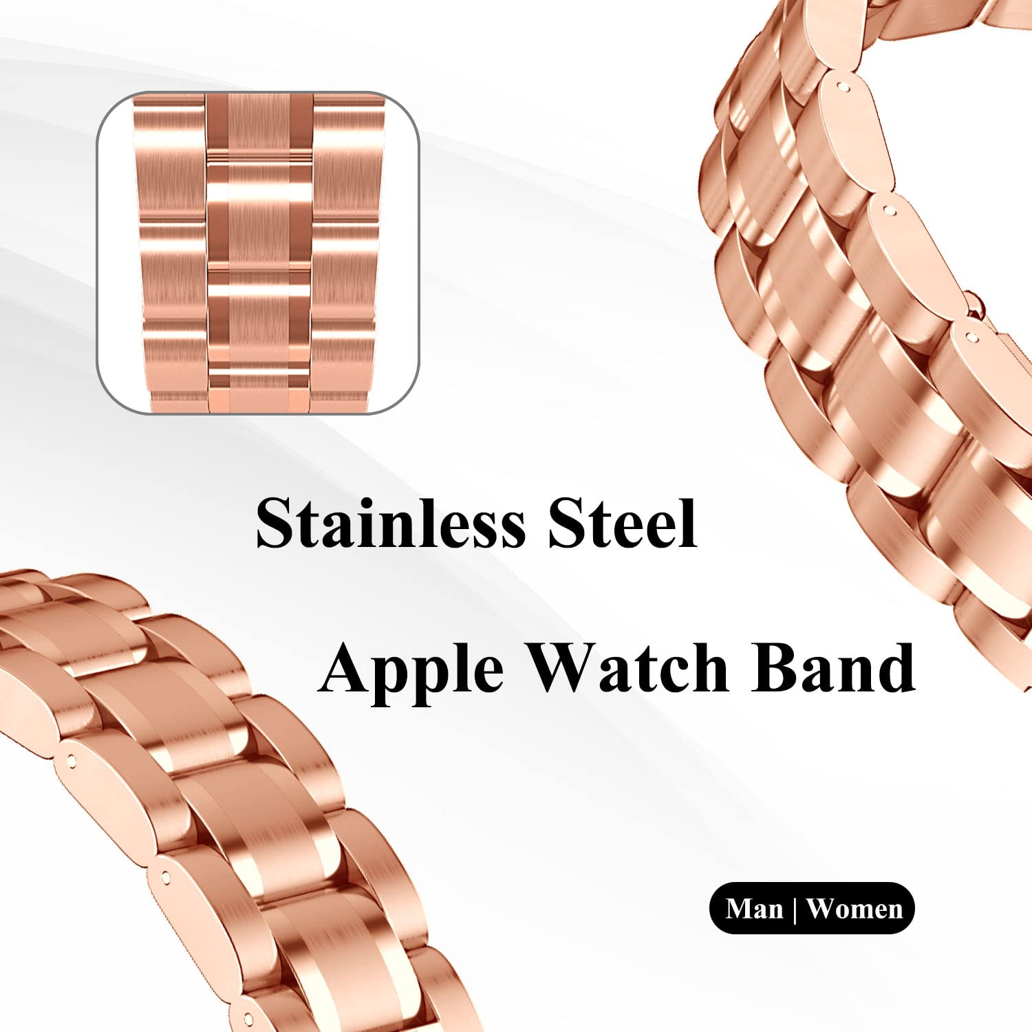 Rose Gold 42mm(Series 10) Best apple watch bands in use, Apple watch band , Applewatchbands.us